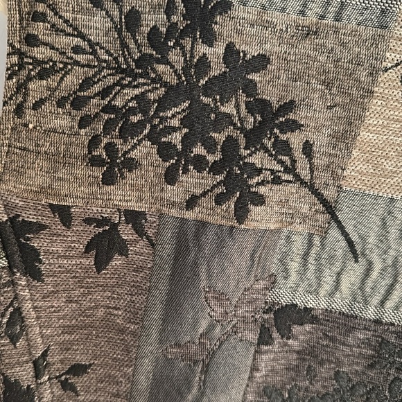 Coldwater Creek Women's Faux Fur (detachable) Collar Lined Patchwork Vest SZ M - Picture 4 of 7